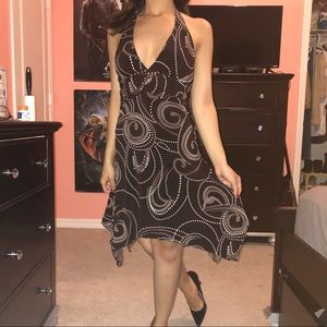 Plunging, Backless Evening Dress